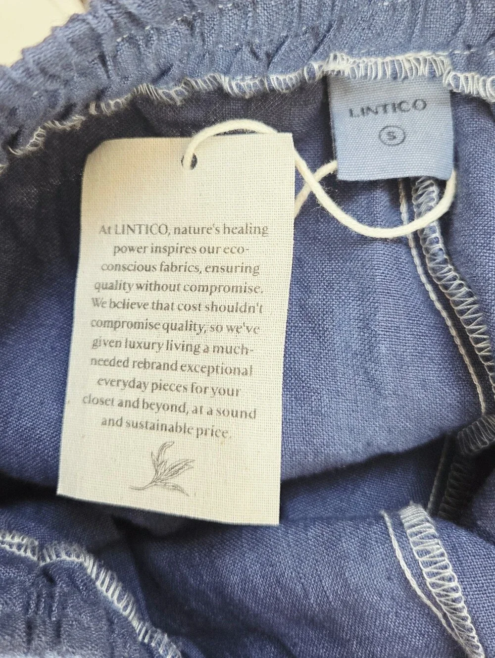 Lintico Linen Classic Pants Ombre Gradient Size Small Resort